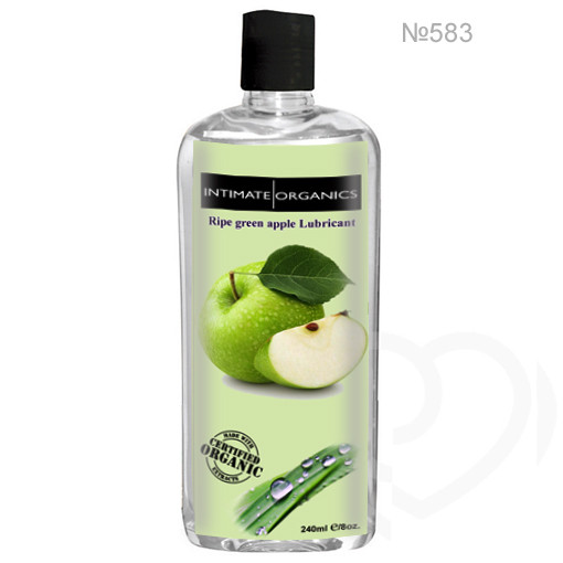Мастило-лубрикант IntimateOrganics зі смаком яблука 240 мл, фото 1