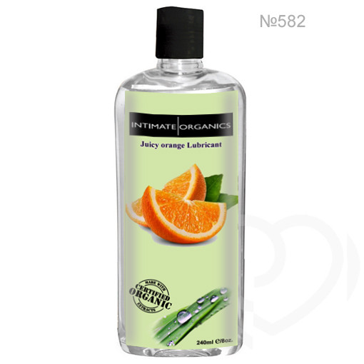 Мастило-лубрикант IntimateOrganics зі смаком апельсина 240 мл, фото 1