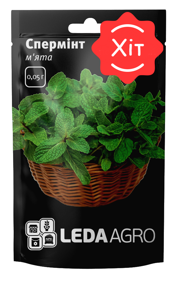 Пряно-смакові рослини М'ята Спермінт 0,05 г (Leda Agro), фото 1
