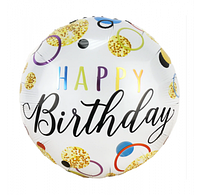 Воздушный шарик фольгированный Happy Birthday 215119