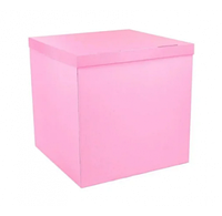 Коробка-сюрприз розовая 70*70*70см 50502
