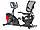 Горизонтальний велотренажер для дому Hop-Sport HS-070L Helix iConsole+ червоний, фото 2