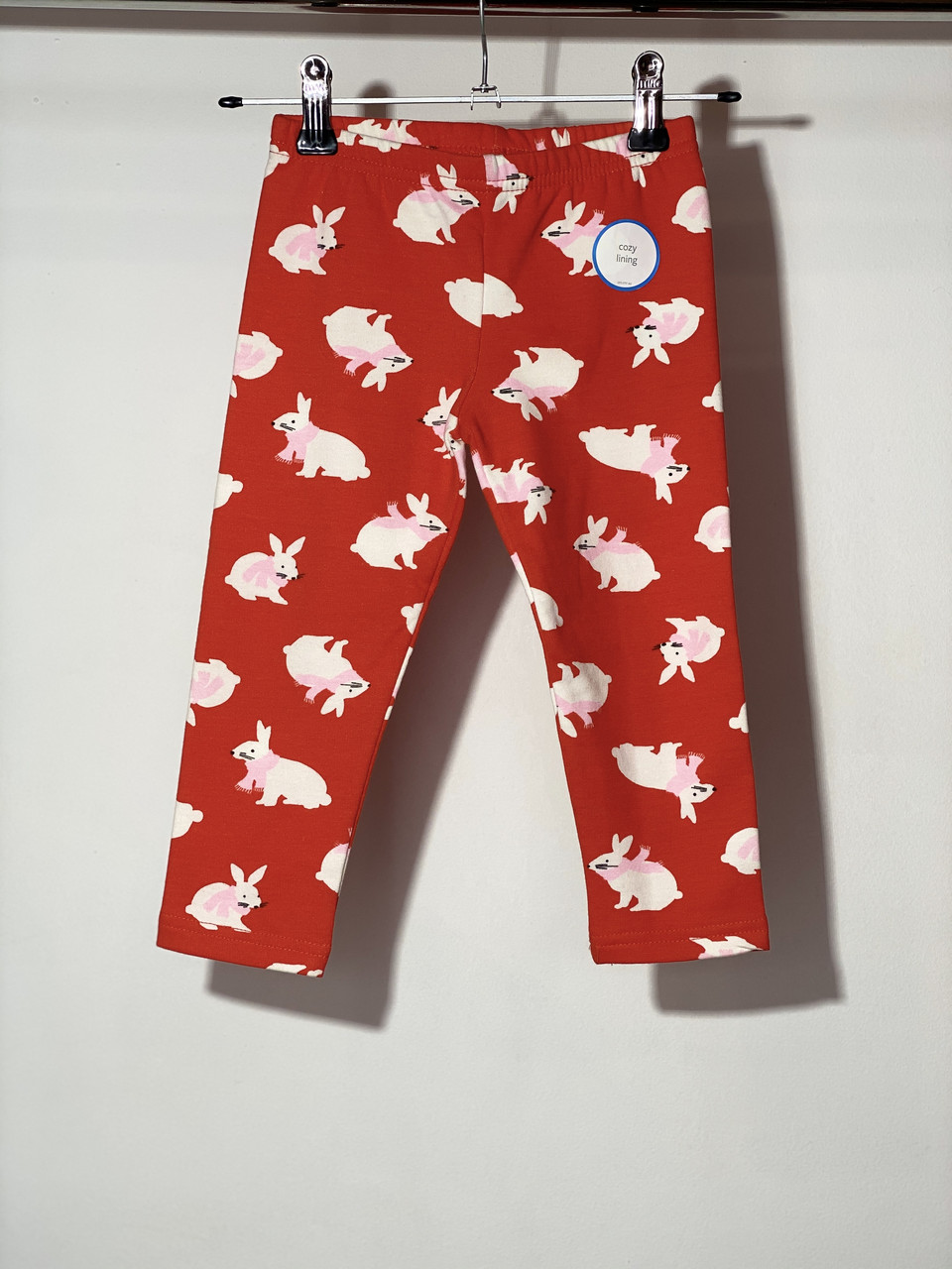 Лосини утеплені для дівчинки Carters 236G537 72-78 см Червоний