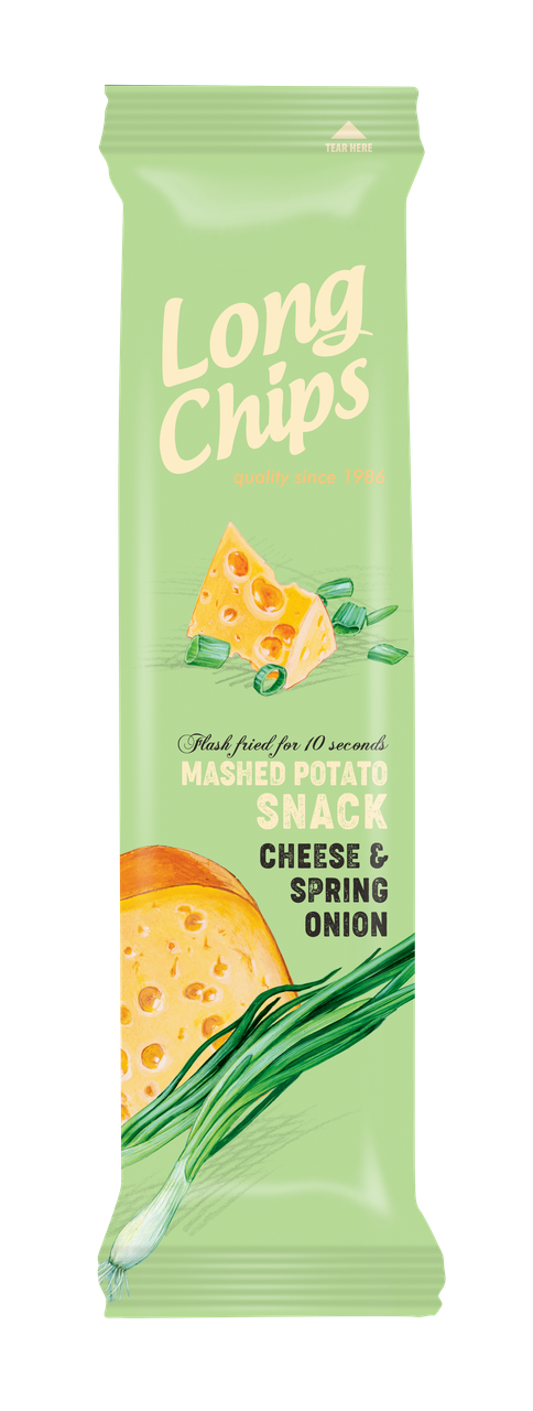 Чіпси Long Chips Ароматне Сир та молода цибуля 75г