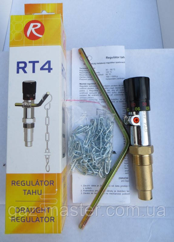 Регулятор тяги RT4 для твердопаливних котлів - фото 1 - id-p31317253
