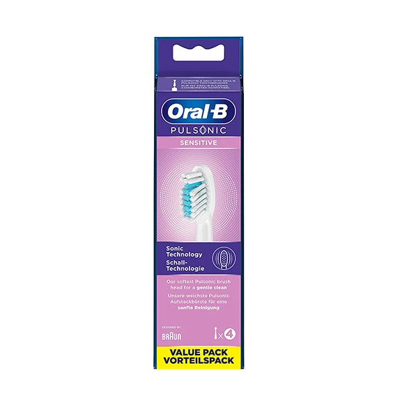 4 шт. Насадка для ультразвукової електричної зубної щітки Oral-B Pulsonic Sensitive SR32