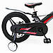 Дитячий велосипед SIGMA MARS-2 Evolution -16", дискове гальмо, кошик, годинник Чорний, фото 6