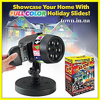 Лазерний новорічний проектор для будинку Star Shower Slide Show. Святковий проектор для будинку і вулиці