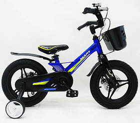Дитячий велосипед SIGMA MARS-2 Evolution -16", дискове гальмо, кошик, годинники Синій