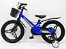 Дитячий велосипед SIGMA MARS-2 Evolution -18", дискове гальмо, кошик, годинники Синій, фото 4