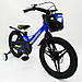 Дитячий велосипед SIGMA MARS-2 Evolution -18", дискове гальмо, кошик, годинники Синій, фото 5