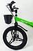 Дитячий велосипед SIGMA MARS-2 Evolution -18", дискове гальмо, кошик, годинники Зелений, фото 6