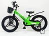 Дитячий велосипед SIGMA MARS-2 Evolution -18", дискове гальмо, кошик, годинники Зелений, фото 8