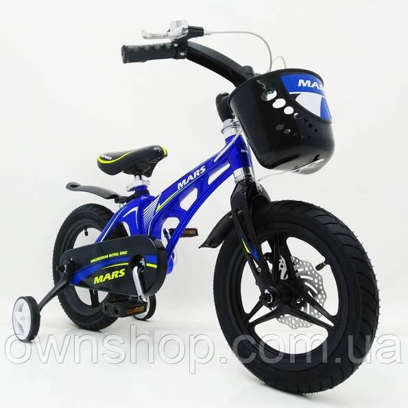 Дитячий магнезієвий велосипед SIGMA MARS-14" Синій