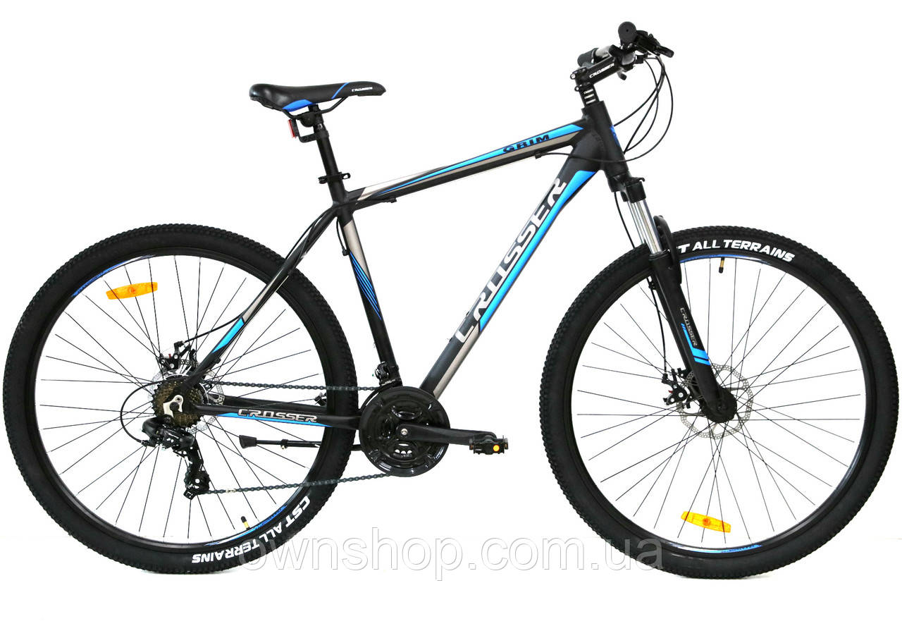 Велосипед Crosser Grim*21 29" гірський алюмінієвий чорний, фото 1