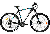 Велосипед алюминиевый Crosser Inspiron 29" рама 22" черно-синий, горный