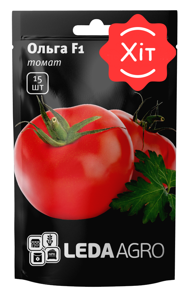 Томат Ольга F1, круглий, 15 шт (Leda Agro), фото 1
