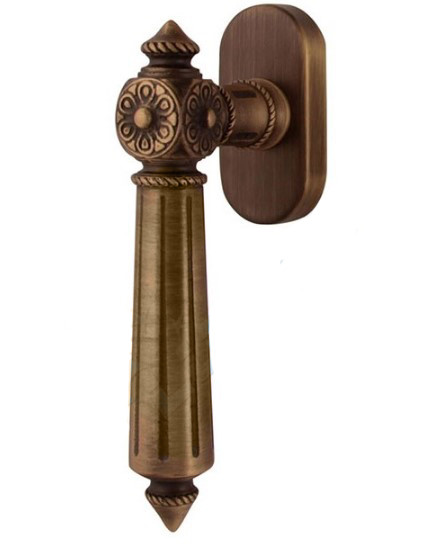 Ручка для вікна у вінтажному стилі Fadex Nike 231DK матова бронза (Італія)