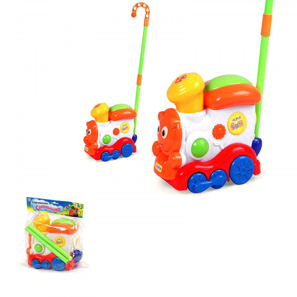 Дитяча каталка "Паровозик Сонечко" 1195