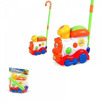 Дитяча каталка "Паровозик Сонечко" 1195, фото 1