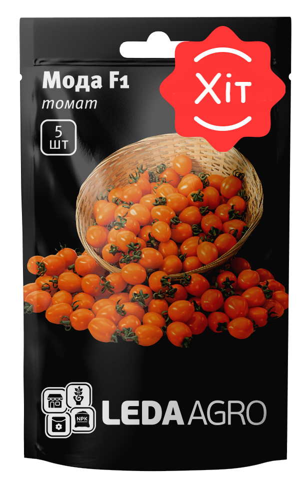 Томат Мода F1, черрі-слива, помаранч. 5 шт (Leda Agro), фото 1