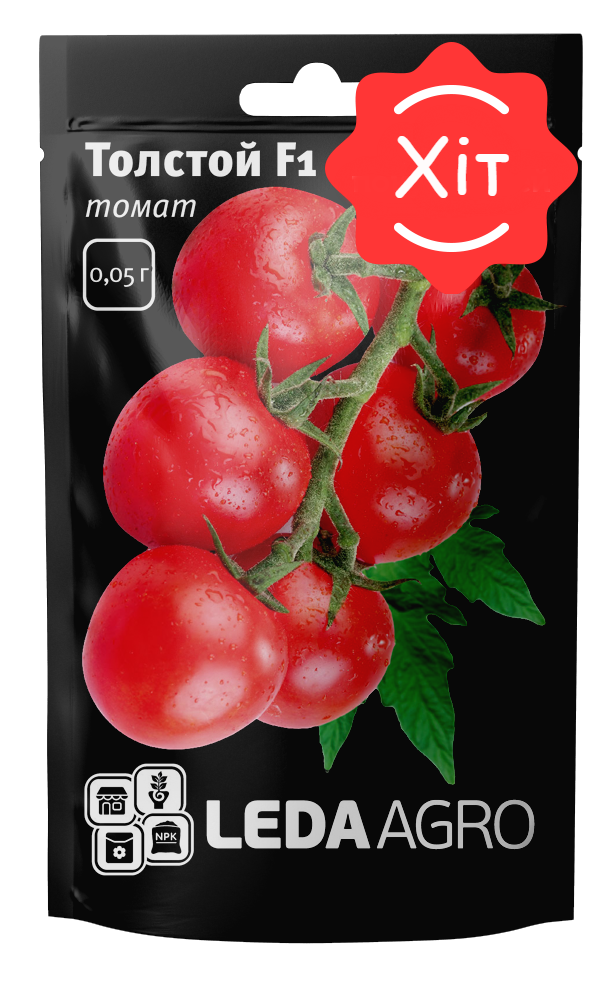 Томат Толстой F1, круглий, 10 шт (Leda agro), фото 1