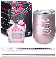 Келих для вина з неіржавкої сталі Comfook (рожевий)