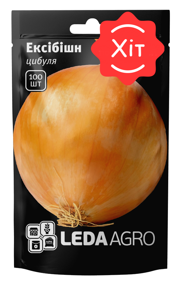 Цибуля Ексібішн, салатна, 100 шт (Leda Agro), фото 1