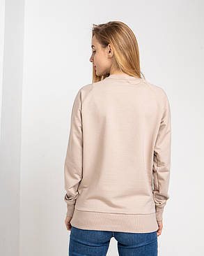 Світшот бежевий UNISEX 2 нитка тканина, фото 2