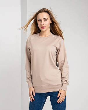 Світшот бежевий UNISEX 2 нитка тканина, фото 2