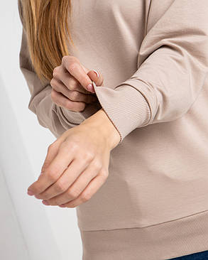 Світшот бежевий UNISEX 2 нитка тканина, фото 2