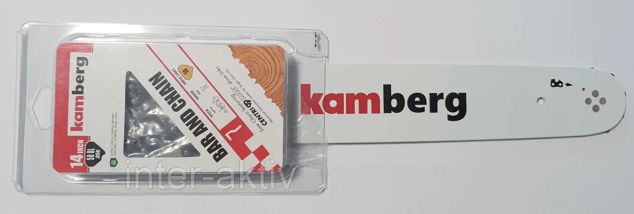 Набір Шина напрямна + Ланцюг пиляльний 3/8P" 16"/406мм 28.5зуб 1.3мм Kamberg 502805