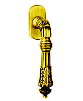 Оконная ручка на овальной розетке Fadex Samantha 116DK золото французское (Италия)