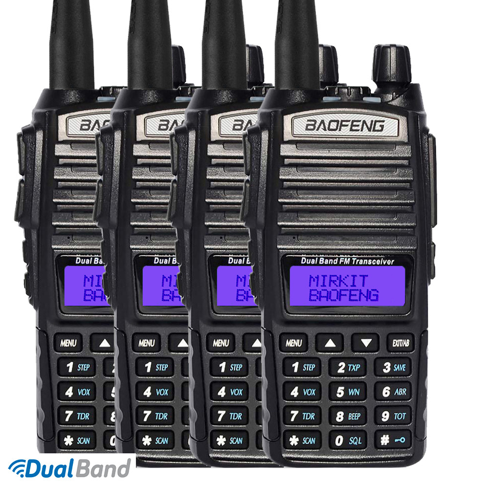 Комплект з чотирьох Рацій Baofeng UV-82 (MK5) 8 Ватт