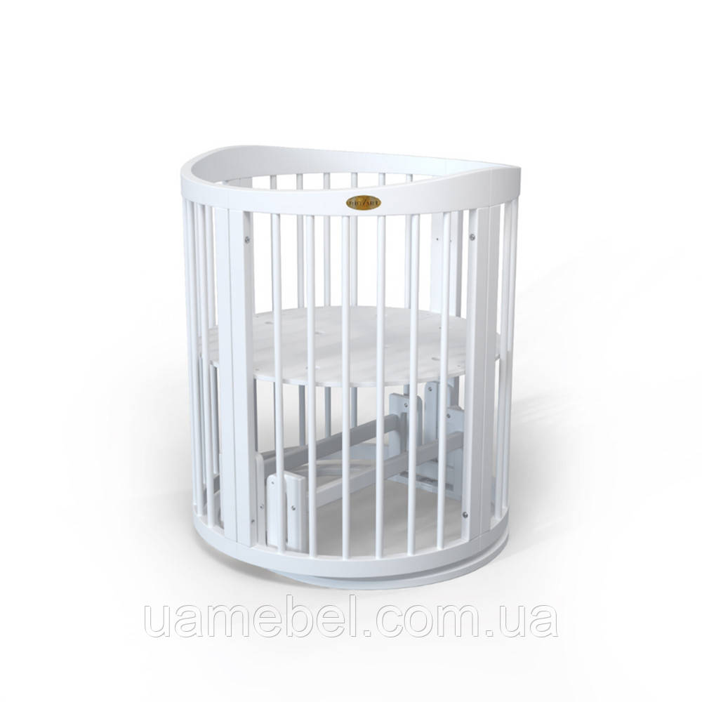Овальна ліжечко-трансформер 9-в-1 SMART ROUND BED MOON з фігурним бортиком