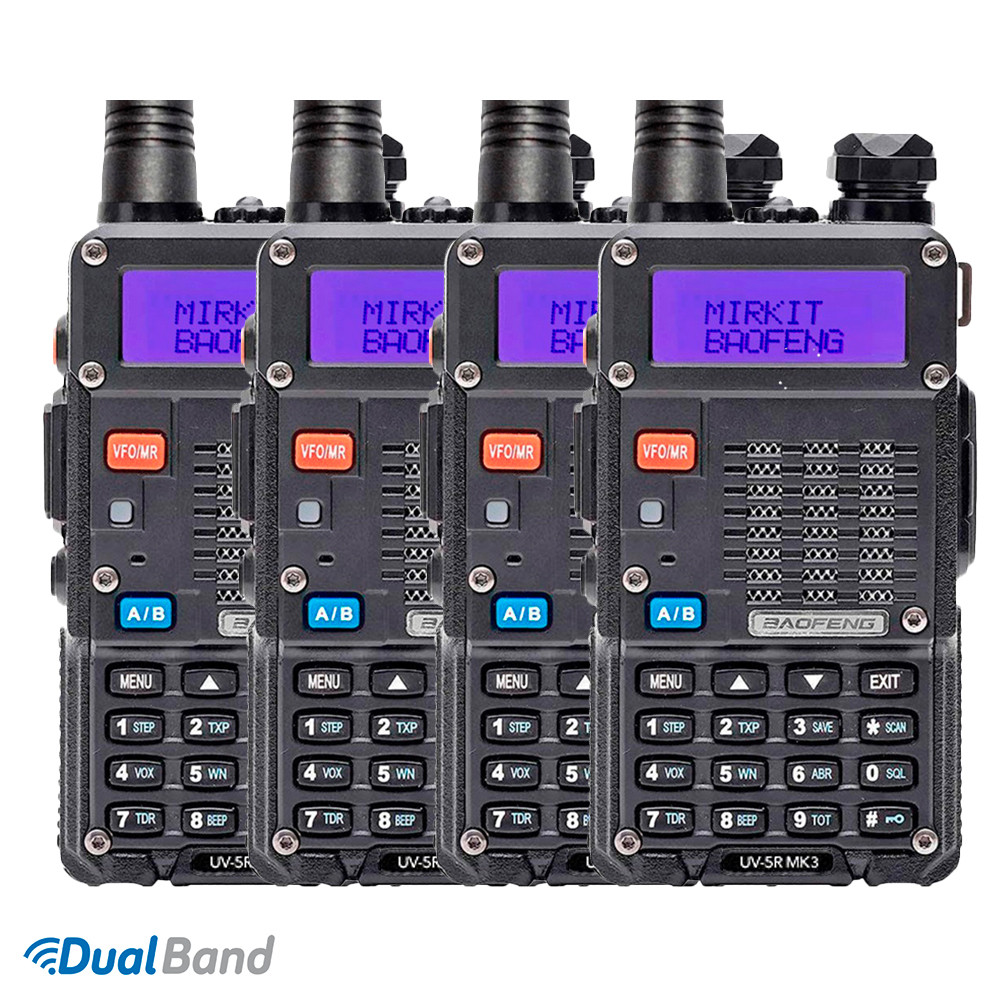 Комплект з чотирьох Рацій Baofeng UV-5RT (MK3)