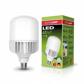 LED Лампа EUROLAMP високопотужна 40W E27 6500K, фото 1