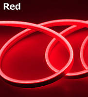 Стрічка - Силікон LED Neon - 12v1м червона гнучка (бічне свічення/шир.12мм/вис. 6мм)