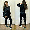 Жіночий спортивний велюровий костюм із капюшоном, фото 3