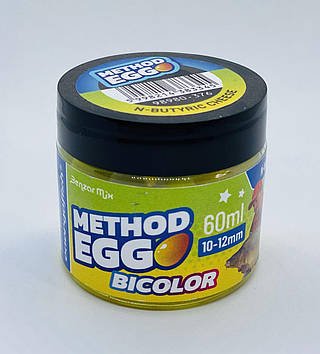 Egg (Яйце) Method Benzar 12mm 60мл Bicolor N-Butyric & Cheese, Yellow-White