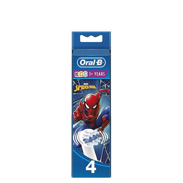4 насадки для дитячої електрощітки Oral-B Спайдермен (Spider-Man)