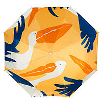 Парасолька жіноча складана повний автомат "Пелікан" антивітер, УФ-захист
