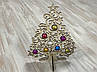 Дерев'яна новорічна заготовка. Ялинка. Фанера+іграшки. 43х30см, фото 5
