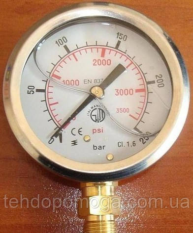 Гліцериновий манометр 25 БАР 910025
