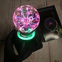 Плазмовий куля з блискавками 12.5 см Тесла / нічник Magic Flash Ball Tesla / магічна лампа (Живі фото), фото 3