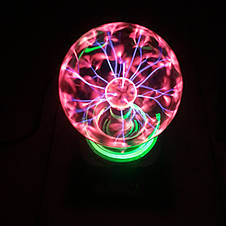 Плазмовий куля з блискавками 12.5 см Тесла / нічник Magic Flash Ball Tesla / магічна лампа (Живі фото), фото 2