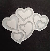 Молд силіконовий для льодяників і ізомальта Серця