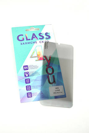 Захисне скло Samsung A01/A015 / M01 CLEAR PRIVACY A+ 4you, фото 1