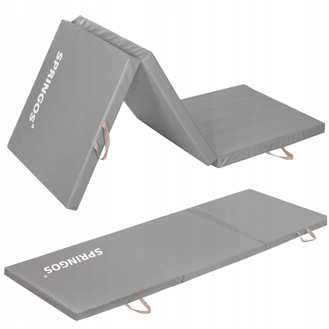Мат гімнастичний складний Springos 180 x 60 x 5.5 cм FA0062 Grey