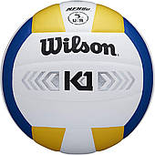 М'яч волейбольний Wilson K1 Silver blu/wh/ye SS20 розмір 5 композитна шкіра (WTH1895B2XB)